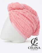 Serviette Turban Cheveux - Rose