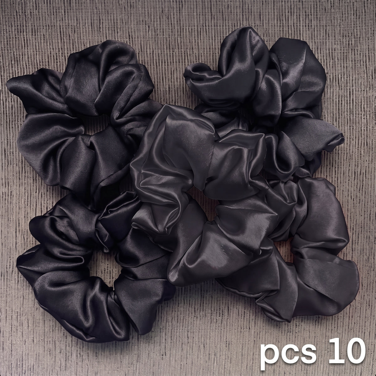 Set 10 Scrunchies en satin