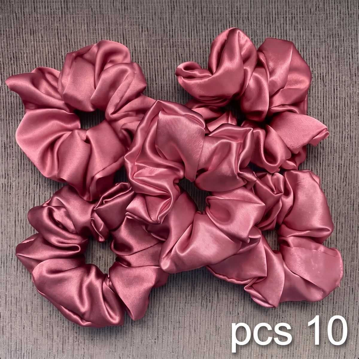 Set 10 Scrunchies en satin