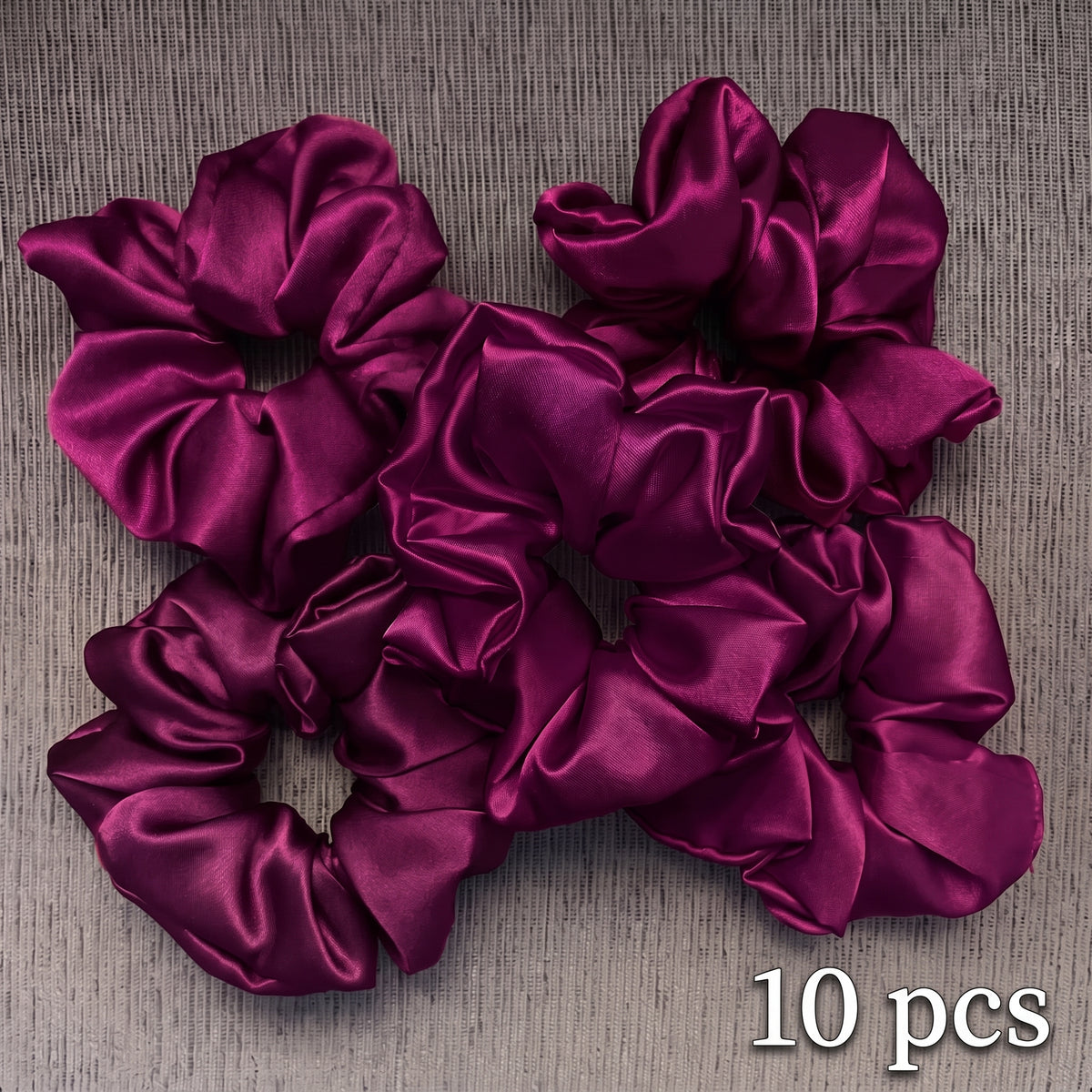 Set 10 Scrunchies en satin