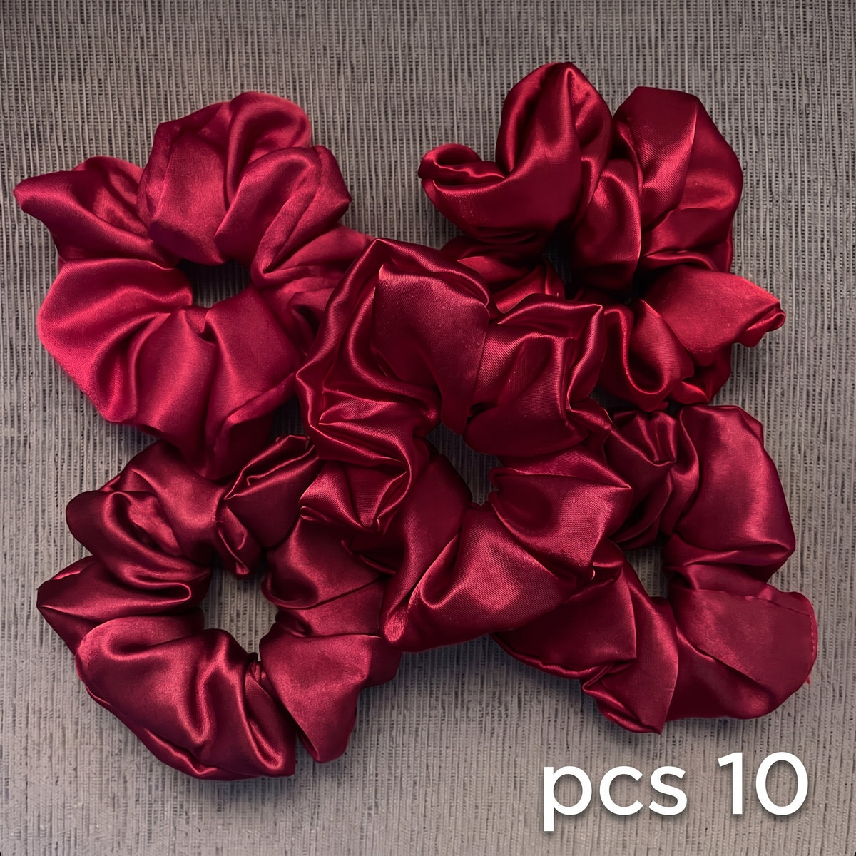 Set 10 Scrunchies en satin