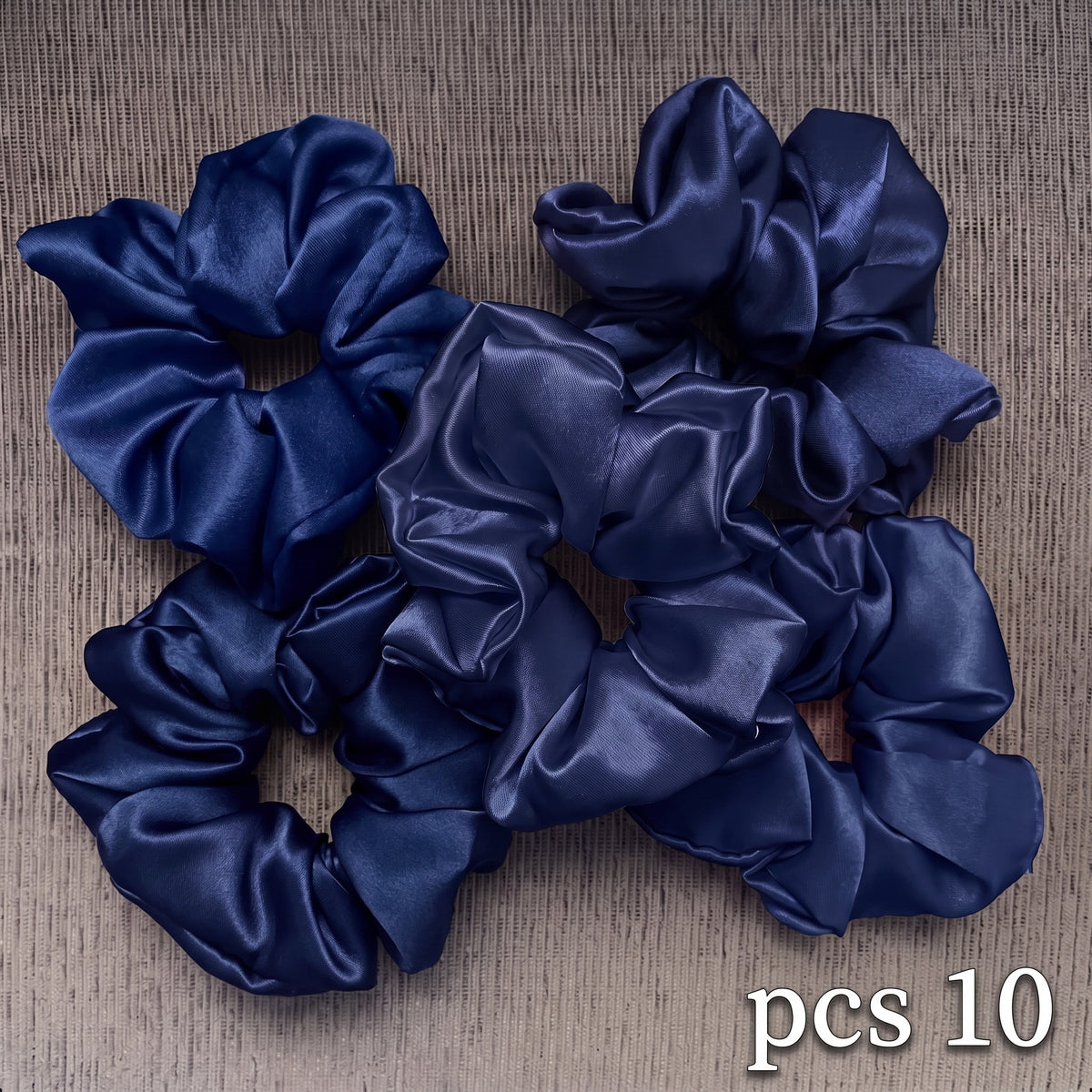 Set 10 Scrunchies en satin