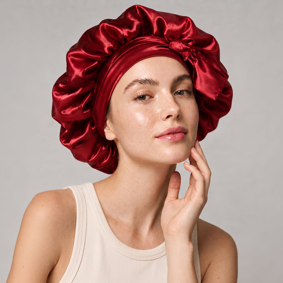Bonnet en satin